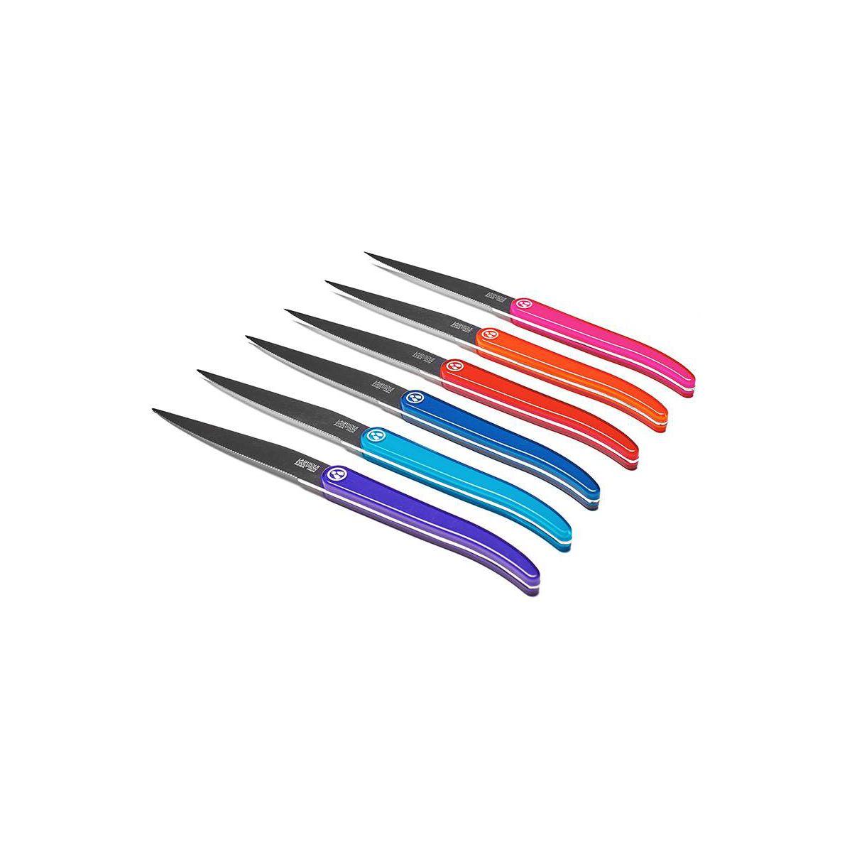 Couteau de table tb laguiole evolution coloris panachÉs - 7% de remise immédiate avec le code : fete7 (photo) Couteau de table tb laguiole evolution coloris panachÉs - 7% de remise immédiate avec le code : fete7 (photo)