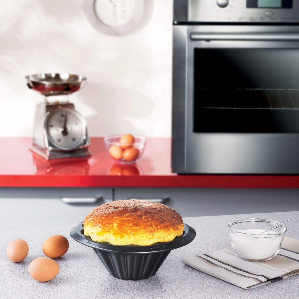 Moule pyrex à brioche métal 22cm pyrex c