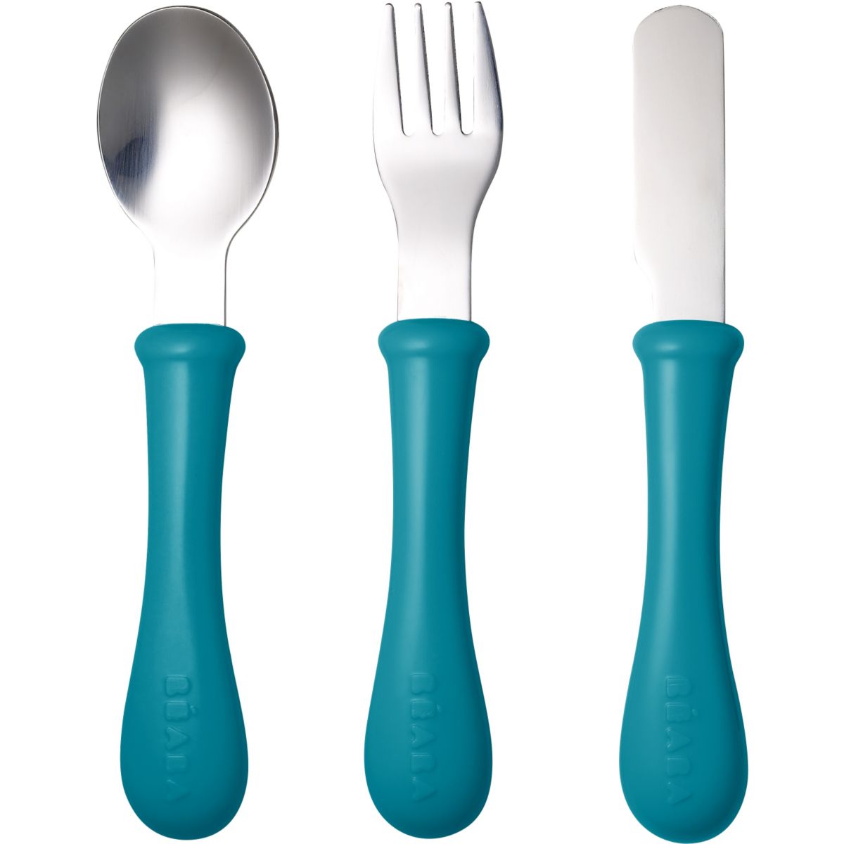 Couverts beaba 913402 set 3 couverts inox blue - livraison offerte : code livdom (photo) Couverts beaba 913402 set 3 couverts inox blue - livraison offerte : code livdom (photo)