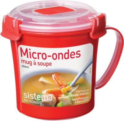 Mug sistema soupe micro-ondes � clips 656 ml (photo) Mug sistema soupe micro-ondes � clips 656 ml (photo)