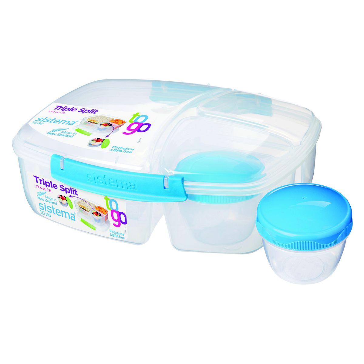 Boîte aliment sistema to go 2l 3 compart (photo) Boîte aliment sistema to go 2l 3 compart (photo)