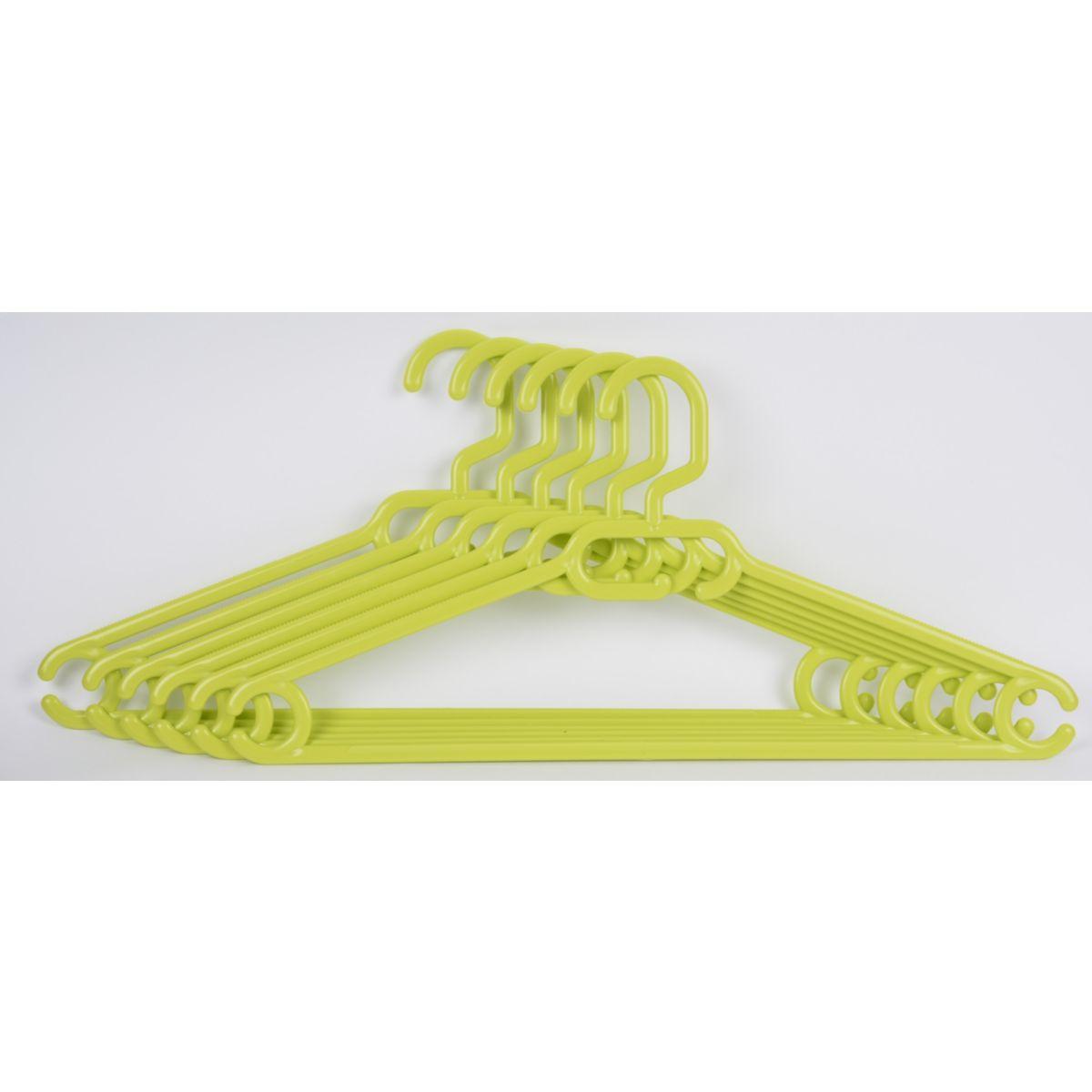 Cintres essentielb 6 cintres vert anis (photo) Cintres essentielb 6 cintres vert anis (photo)