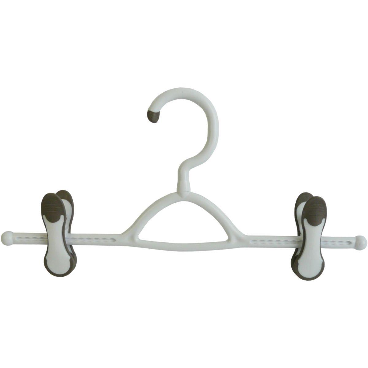 Cintres essentielb cintre clips bi-matieres taupe (photo) Cintres essentielb cintre clips bi-matieres taupe (photo)