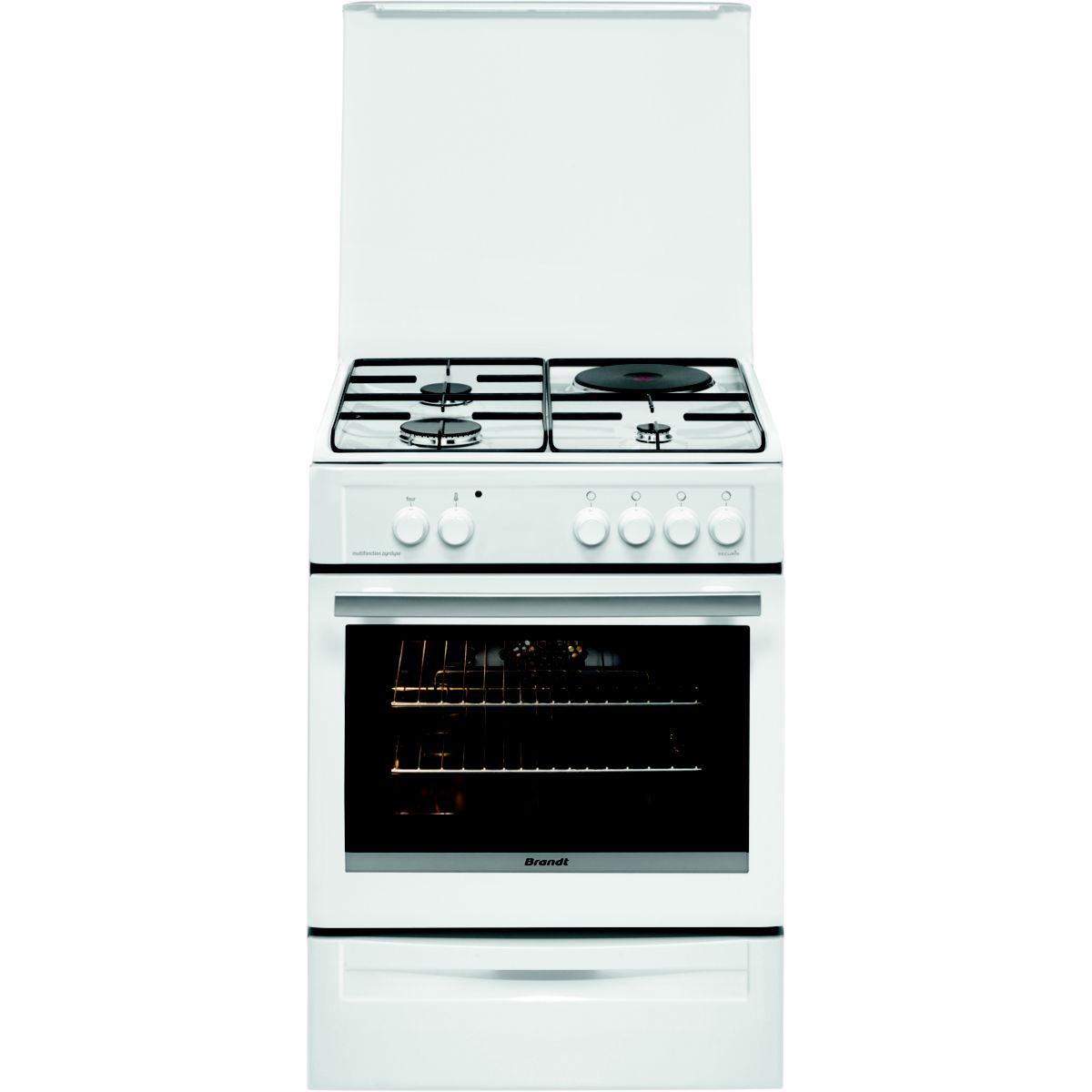 Cuisinière mixte brandt ex bcm6655w - livraison offerte avec le code livoffert (photo) Cuisinière mixte brandt ex bcm6655w - livraison offerte avec le code livoffert (photo)