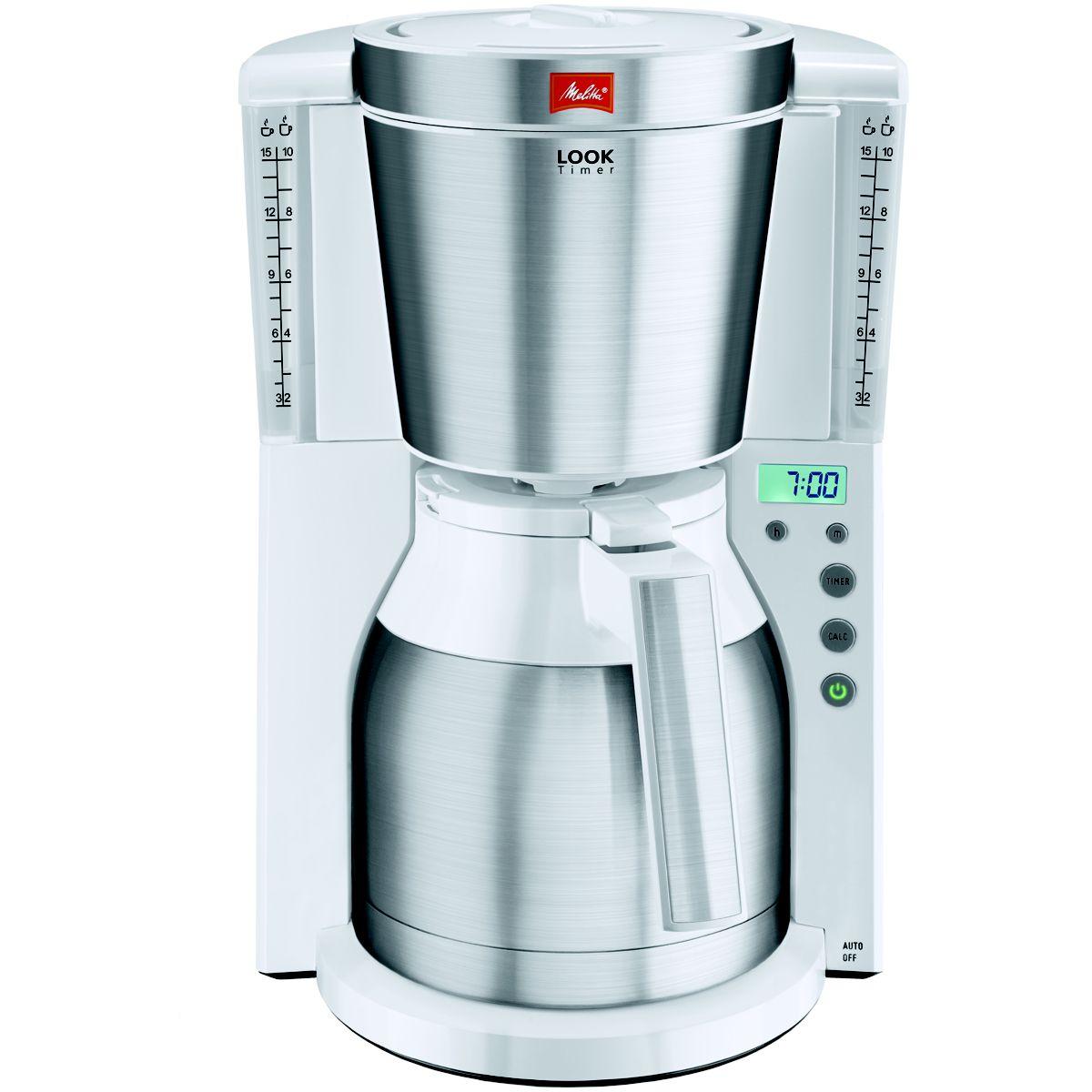 Cafeti�re isotherme melitta look iv therm timer blanc/inox (photo) Cafeti�re isotherme melitta look iv therm timer blanc/inox (photo)