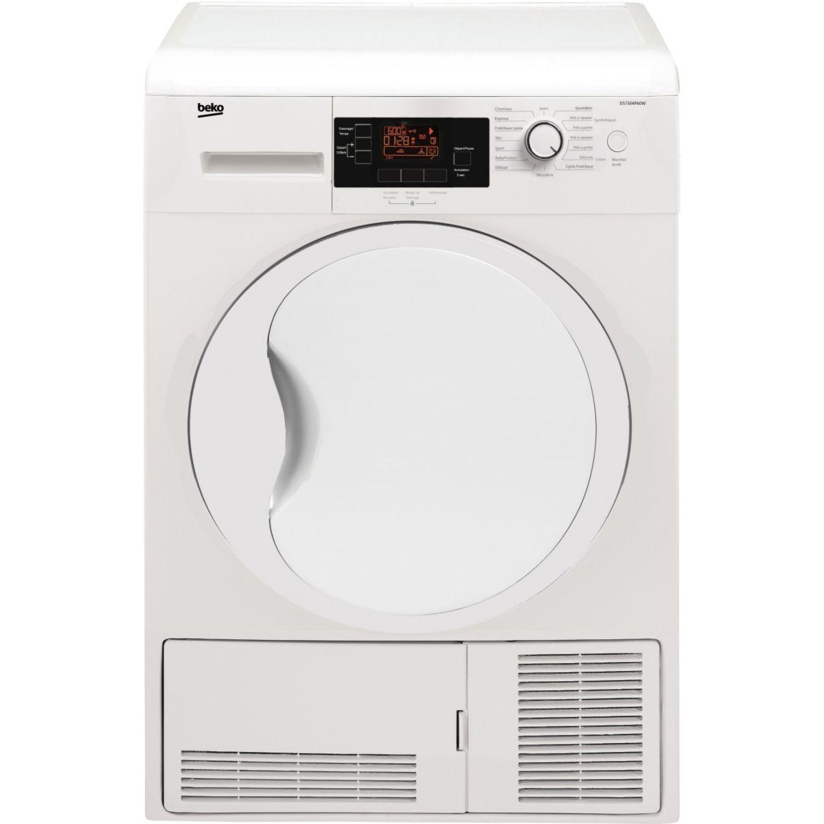 Sèche-linge pompe à chaleur beko ds7304 paow - 2% de remise : code gam2 (photo) Sèche-linge pompe à chaleur beko ds7304 paow - 2% de remise : code gam2 (photo)