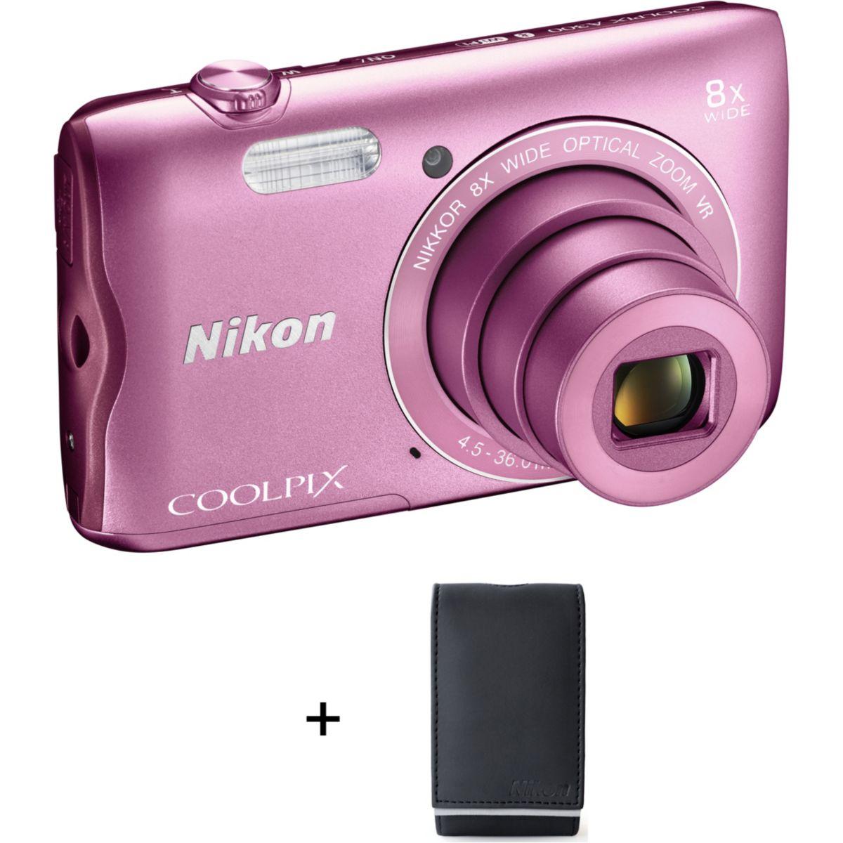 Appareil photo compact nikon a300 rose + etui - 2% de remise immédiate avec le code : cool2 (photo) Appareil photo compact nikon a300 rose + etui - 2% de remise immédiate avec le code : cool2 (photo)