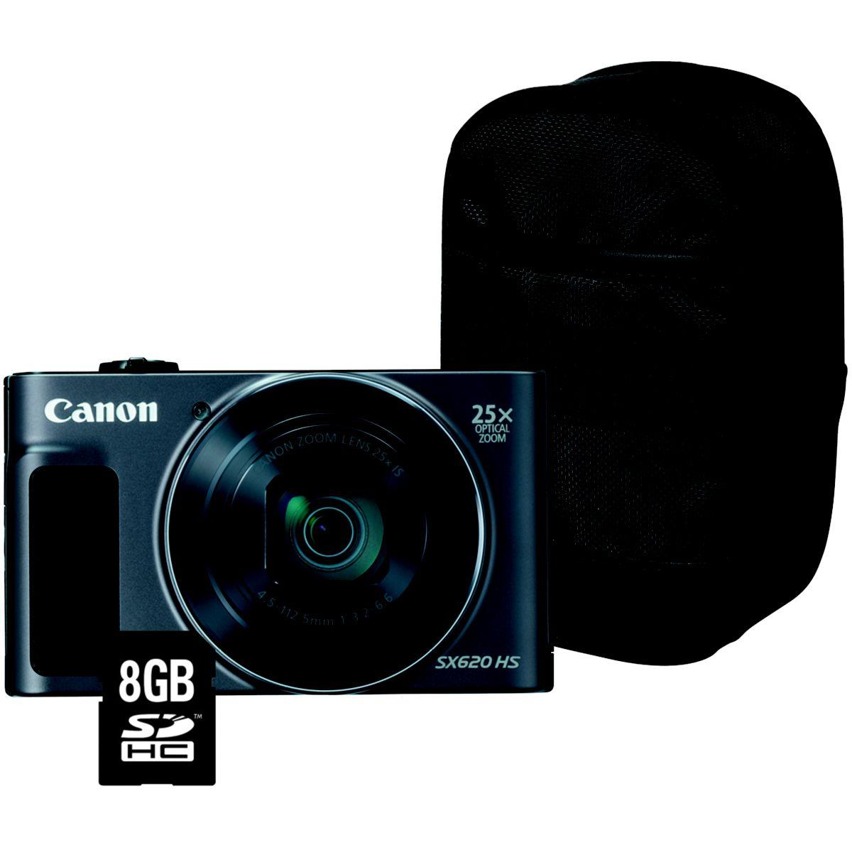 Appareil photo compact canon sx620 hs noir + etui + sd 8go (photo) Appareil photo compact canon sx620 hs noir + etui + sd 8go (photo)
