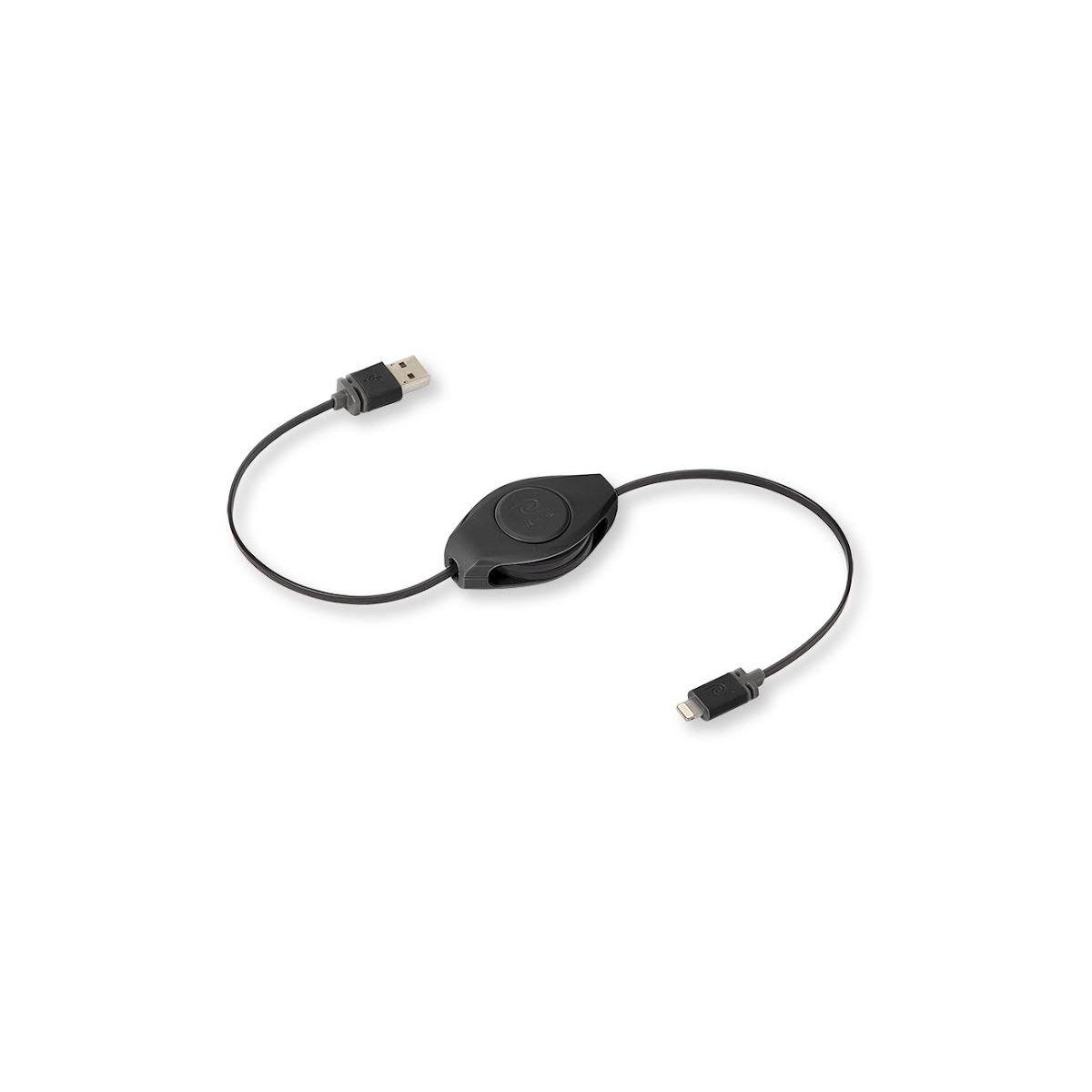 Câble lightning retrak noir rétractable - 7% de remise immédiate avec le code : cool7 (photo) Câble lightning retrak noir rétractable - 7% de remise immédiate avec le code : cool7 (photo)