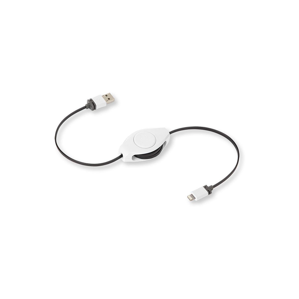 Câble lightning retrak blanc rétractable - 7% de remise immédiate avec le code : cool7 (photo) Câble lightning retrak blanc rétractable - 7% de remise immédiate avec le code : cool7 (photo)