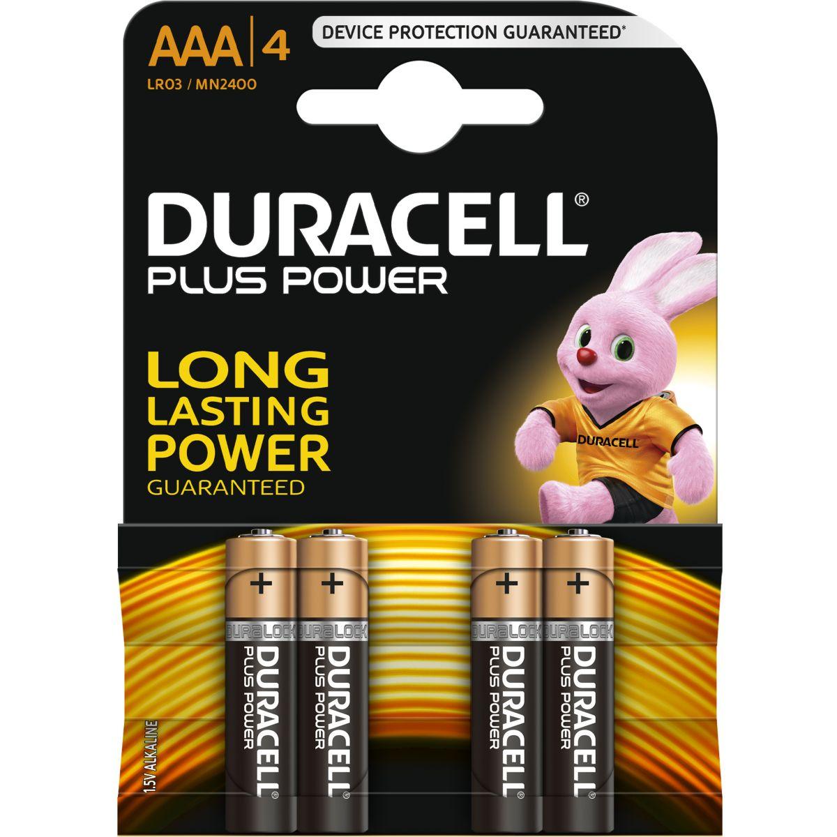 Pile non rechargeable duracell aaa x4 plus power lr03 (photo) Pile non rechargeable duracell aaa x4 plus power lr03 (photo)