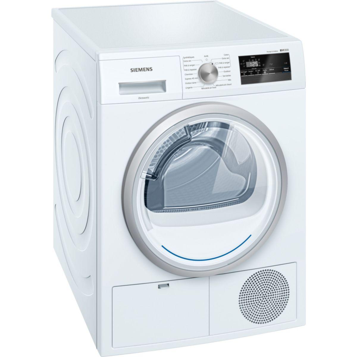 Sèche-linge frontal pompe à chaleur siemens ex-wt45h 291ff - notre selection
