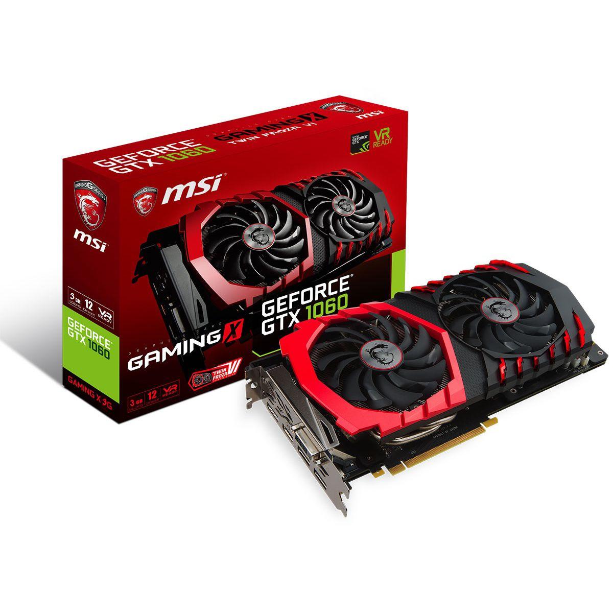Carte graphique nvidia msi geforce gtx 1060 gaming x 3g - 2% de remise imm�diate avec le code : automne2 (photo) Carte graphique nvidia msi geforce gtx 1060 gaming x 3g - 2% de remise imm�diate avec le code : automne2 (photo)