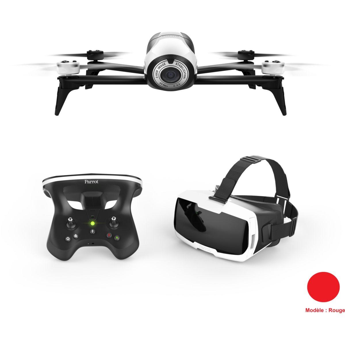 Drone parrot bebop 2 rouge + pack fpv - livraison offerte : code livpremium (photo) Drone parrot bebop 2 rouge + pack fpv - livraison offerte : code livpremium (photo)