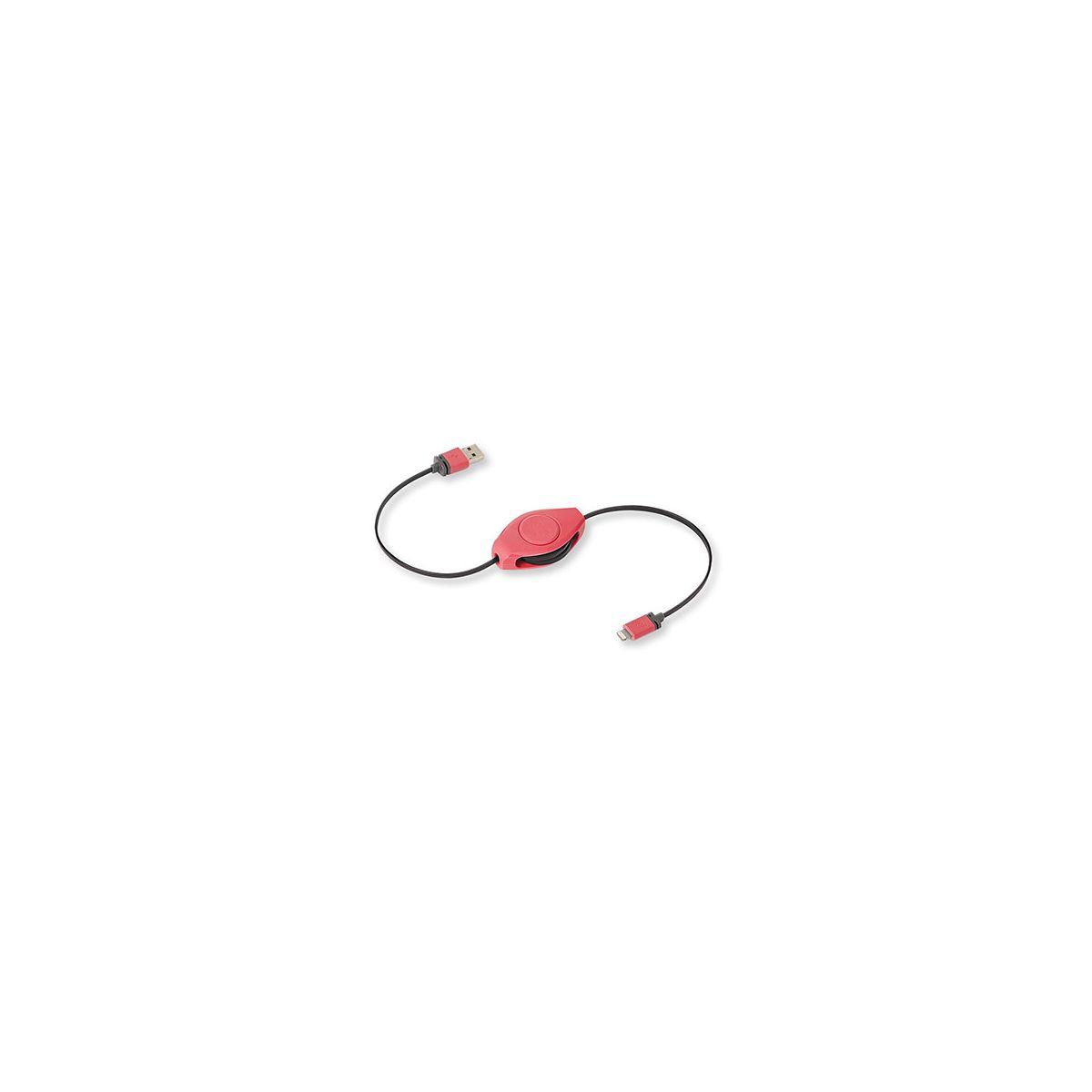 Câble lightning retrak rouge rétractable - 7% de remise immédiate avec le code : cool7 (photo) Câble lightning retrak rouge rétractable - 7% de remise immédiate avec le code : cool7 (photo)