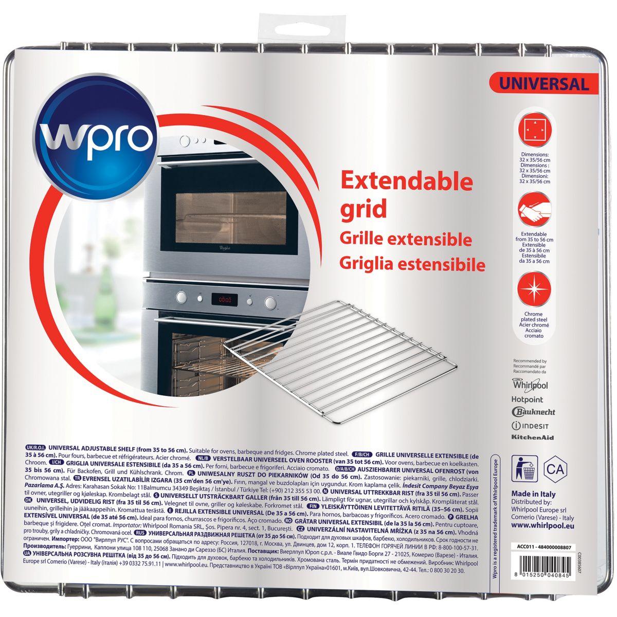 Equipement wpro acc011 grille extensible - 2% de remise imm�diate avec le code : gam2 (photo) Equipement wpro acc011 grille extensible - 2% de remise imm�diate avec le code : gam2 (photo)