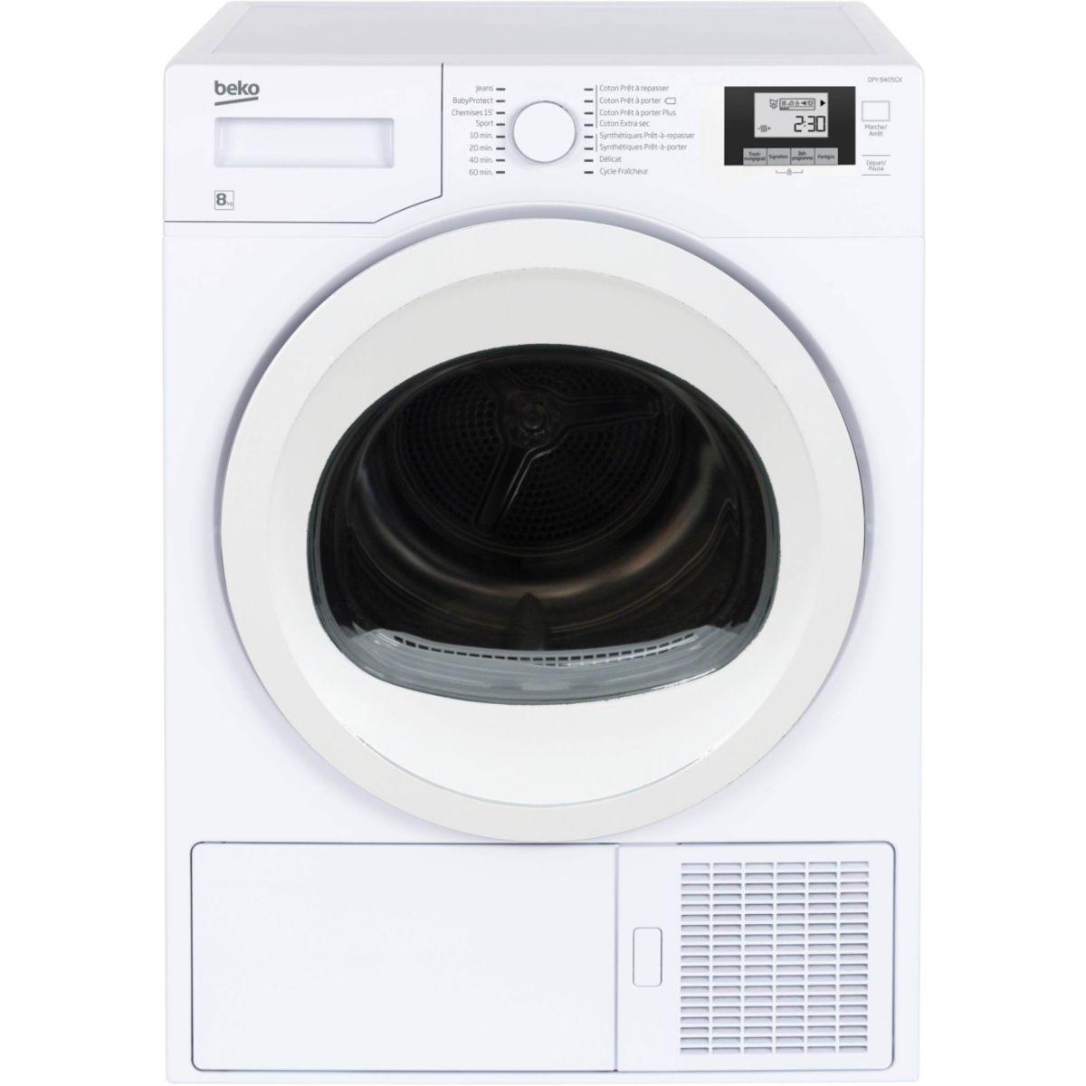 Sèche-linge frontal pompe à chaleur beko ex-bds 8033w - notre selection (photo) Sèche-linge frontal pompe à chaleur beko ex-bds 8033w - notre selection (photo)