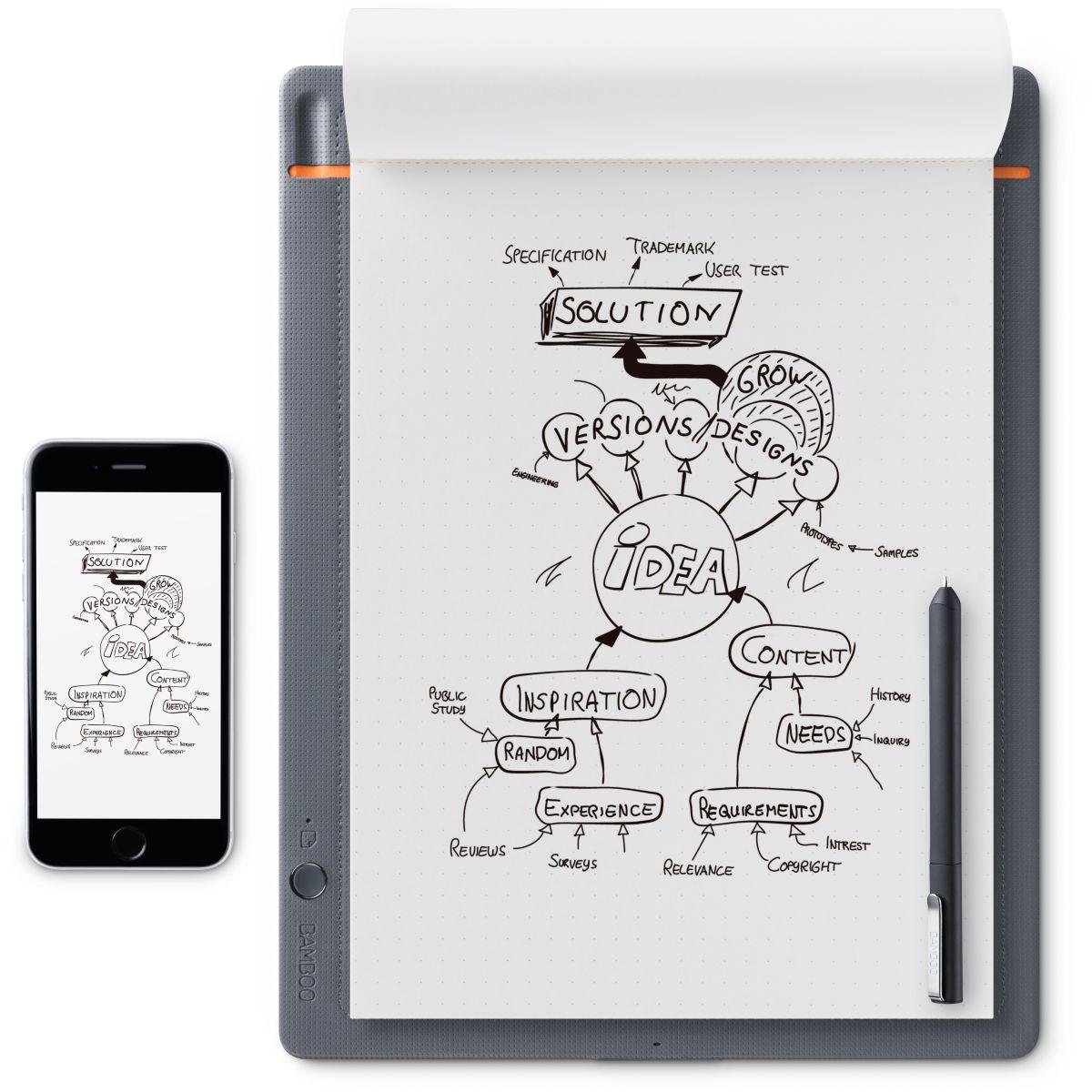 Bloc-notes num�rique wacom bamboo slate large gris - livraison offerte : code premium (photo) Bloc-notes num�rique wacom bamboo slate large gris - livraison offerte : code premium (photo)