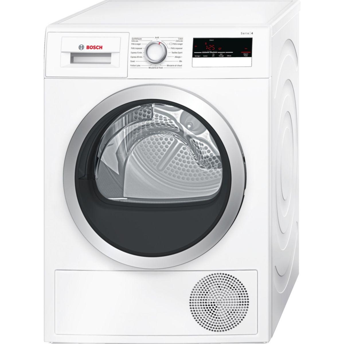 Sèche-linge frontal à condensation bosch wtn 85200ff - 2% de remise immédiate avec le code : cool2 (photo) Sèche-linge frontal à condensation bosch wtn 85200ff - 2% de remise immédiate avec le code : cool2 (photo)