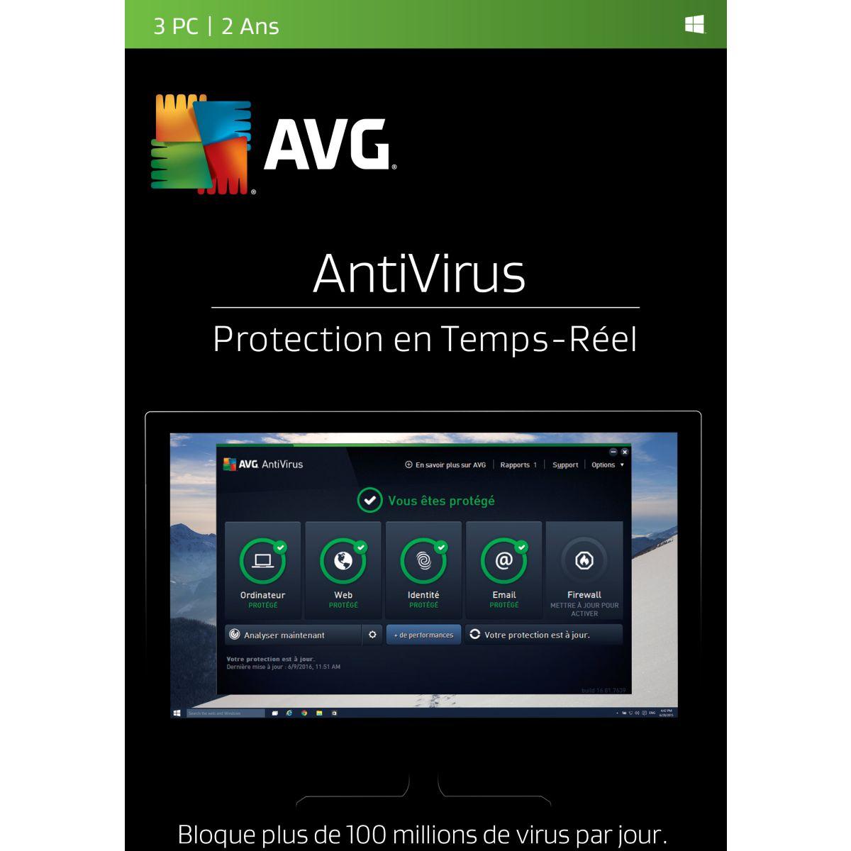 Logiciel pc avg antivirus (3 pc 2 ans) - 3% de remise immédiate avec le code : multi3 (photo) Logiciel pc avg antivirus (3 pc 2 ans) - 3% de remise immédiate avec le code : multi3 (photo)