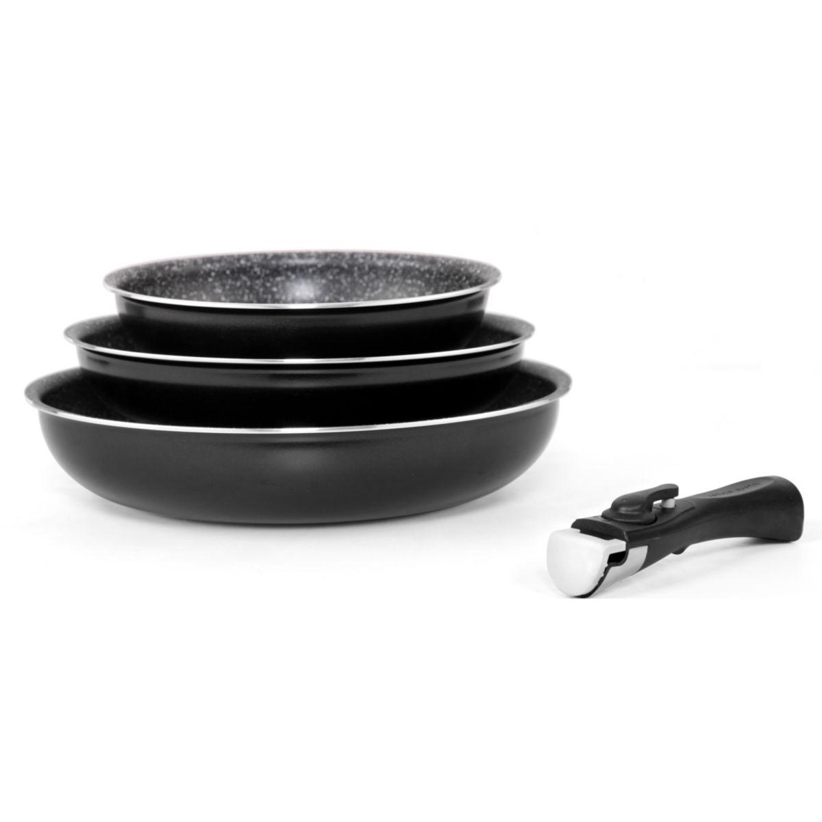 Batterie de po�les arthur martin 3 po�les diam20/24/28cm noir + poign�e - 2% de remise imm�diate avec le code : fete2 (photo) Batterie de po�les arthur martin 3 po�les diam20/24/28cm noir + poign�e - 2% de remise imm�diate avec le code : fete2 (photo)