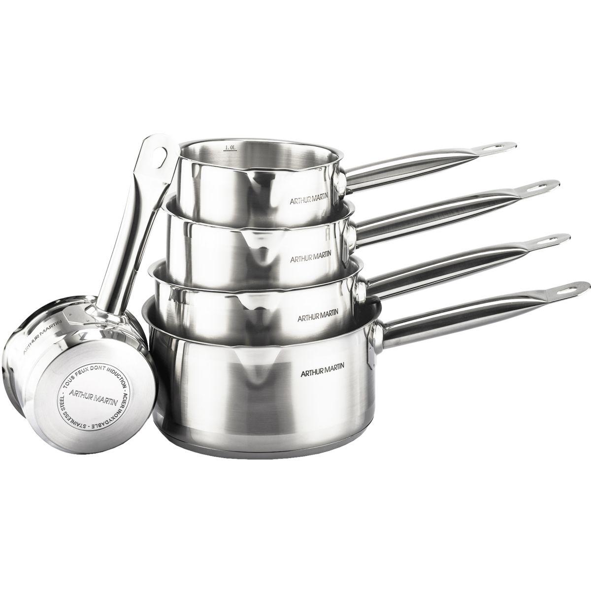 Batterie de cuisine arthur martin avec bec verseur inox diam12/20cm x5 - 20% de remise imm�diate avec le code : fete20 (photo) Batterie de cuisine arthur martin avec bec verseur inox diam12/20cm x5 - 20% de remise imm�diate avec le code : fete20 (photo)