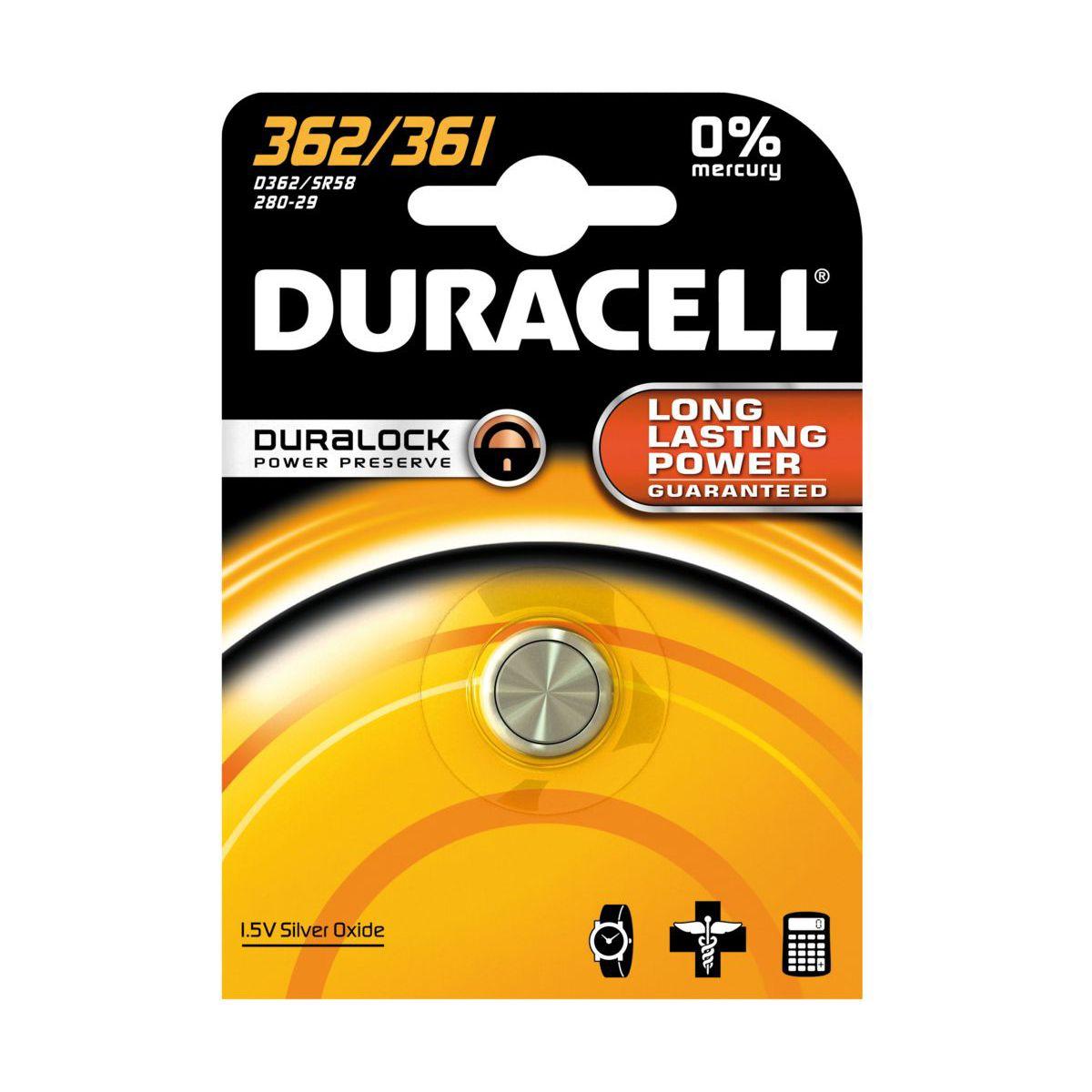 Pile non rechargeable duracell 362/361 - 2% de remise imm�diate avec le code : automne2 (photo) Pile non rechargeable duracell 362/361 - 2% de remise imm�diate avec le code : automne2 (photo)