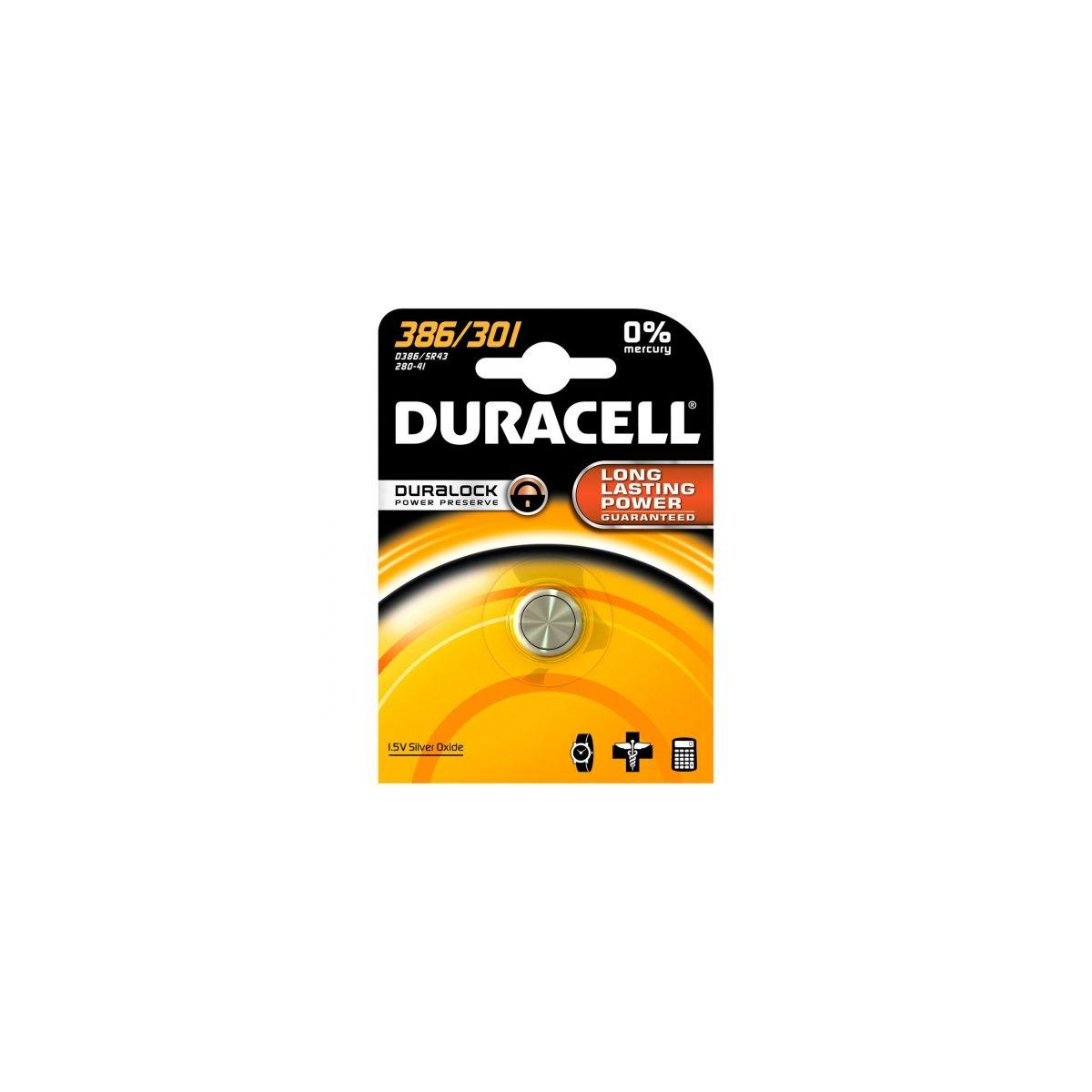 Pile non rechargeable duracell 386/301 - 2% de remise imm�diate avec le code : automne2 (photo) Pile non rechargeable duracell 386/301 - 2% de remise imm�diate avec le code : automne2 (photo)