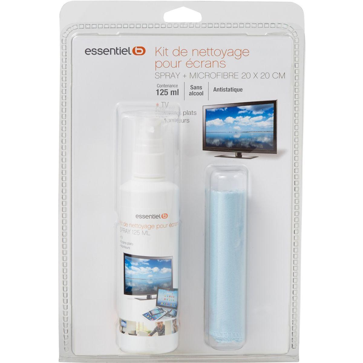 Kit de nettoyage essentielb spray 125ml+micro fibre 20x20cm (photo) Kit de nettoyage essentielb spray 125ml+micro fibre 20x20cm (photo)