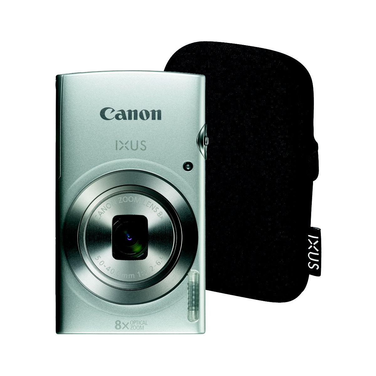 Appareil photo compact canon ixus 185 silver + etui (photo) Appareil photo compact canon ixus 185 silver + etui (photo)