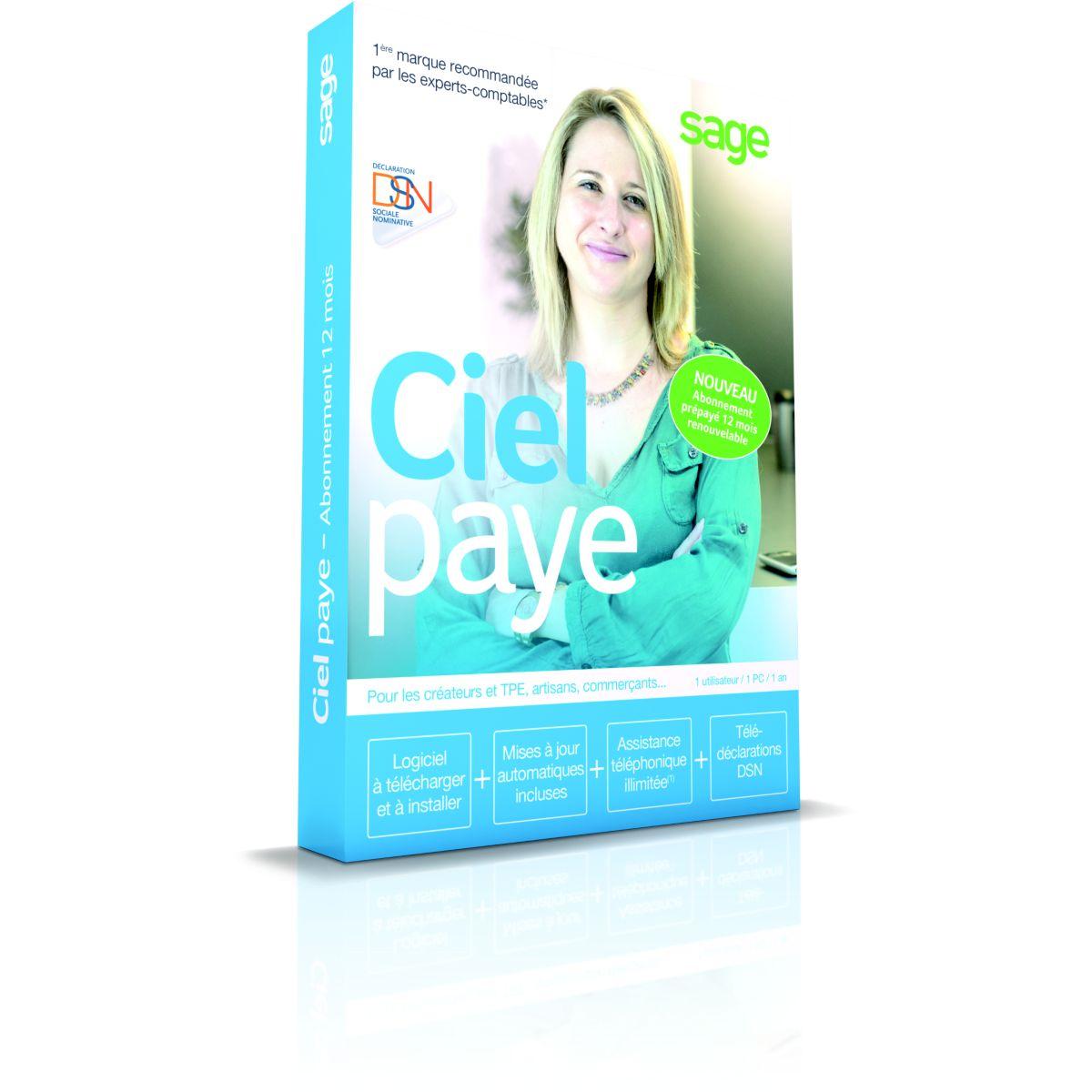 Logiciel pc ciel paye dsn abonnement 12 mois - 3% de remise immédiate avec le code : multi3 (photo) Logiciel pc ciel paye dsn abonnement 12 mois - 3% de remise immédiate avec le code : multi3 (photo)