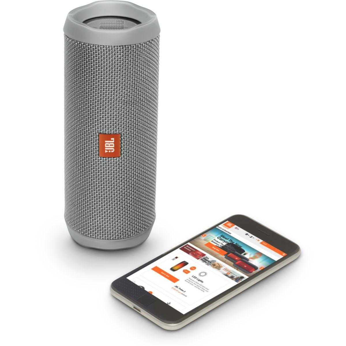 Enceinte bluetooth jbl flip 4 gris - livraison offerte : code livprem (photo) Enceinte bluetooth jbl flip 4 gris - livraison offerte : code livprem (photo)