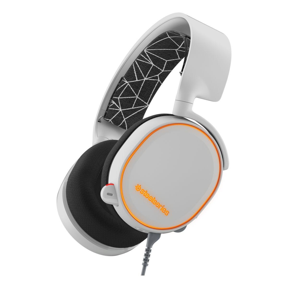 Casque micro steelseries arctis 5 white - livraison offerte : code livpremium (photo) Casque micro steelseries arctis 5 white - livraison offerte : code livpremium (photo)