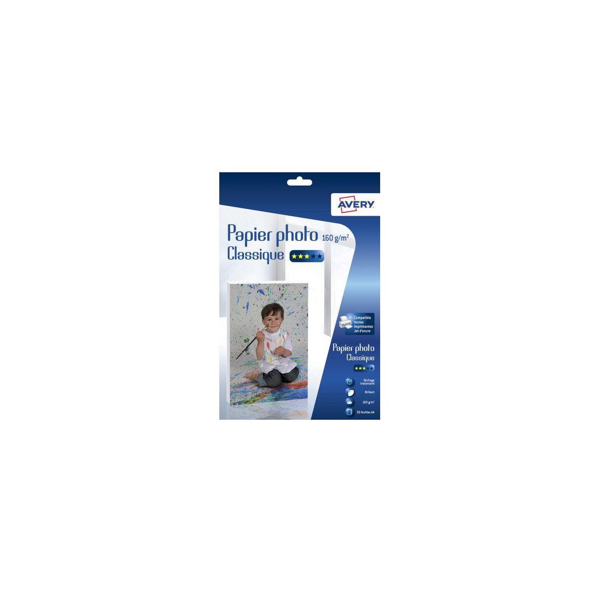 Papier photo avery 50 photos brillantes a4 160g/m� - 2% de remise imm�diate avec le code : school2 (photo) Papier photo avery 50 photos brillantes a4 160g/m� - 2% de remise imm�diate avec le code : school2 (photo)