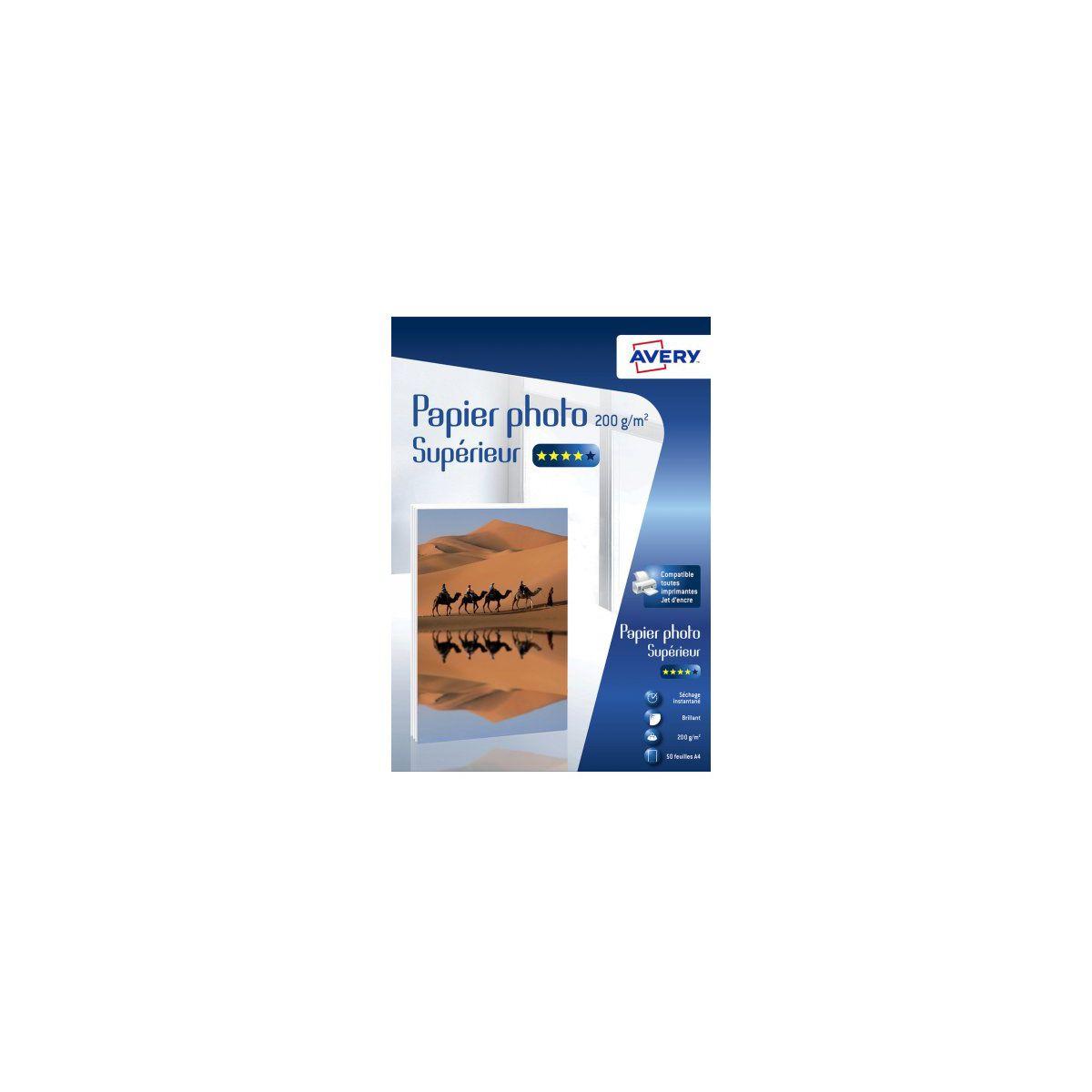 Papier photo avery 50 photos brillantes a4 200g/m� - 2% de remise imm�diate avec le code : school2 (photo) Papier photo avery 50 photos brillantes a4 200g/m� - 2% de remise imm�diate avec le code : school2 (photo)
