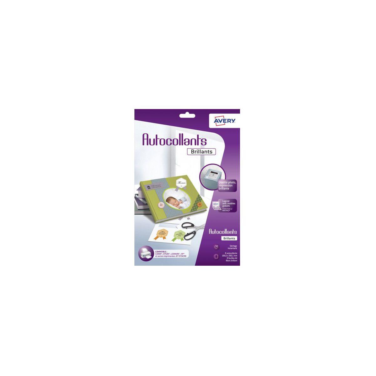 Papier cr�atif avery 8 autocollants blanc brillant - 2% de remise imm�diate avec le code : school2 (photo) Papier cr�atif avery 8 autocollants blanc brillant - 2% de remise imm�diate avec le code : school2 (photo)