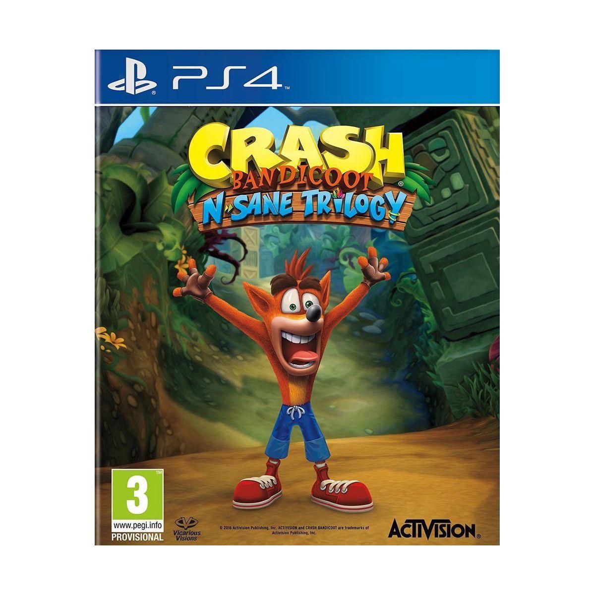 Jeu ps4 activision crash bandicoot n sane trilogy (photo) Jeu ps4 activision crash bandicoot n sane trilogy (photo)