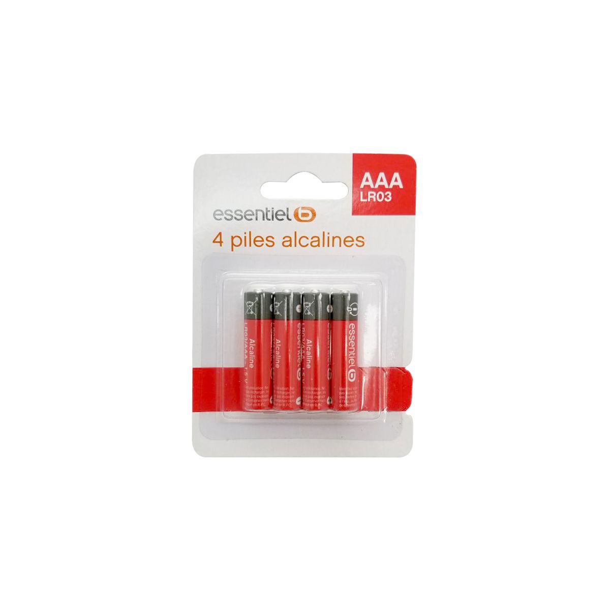 Pile essentielb 4 aaa alcaline lr03 (photo) Pile essentielb 4 aaa alcaline lr03 (photo)