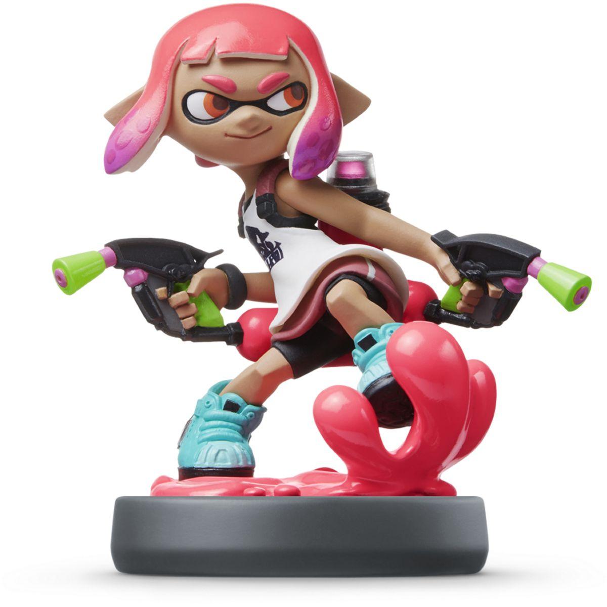 Figurine amiibo nintendo amiibo splatoon fille inkling (rose) (photo) Figurine amiibo nintendo amiibo splatoon fille inkling (rose) (photo)