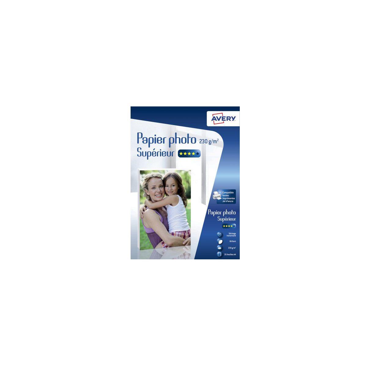 Papier photo avery 35 photos brillantes a4 230g (photo) Papier photo avery 35 photos brillantes a4 230g (photo)