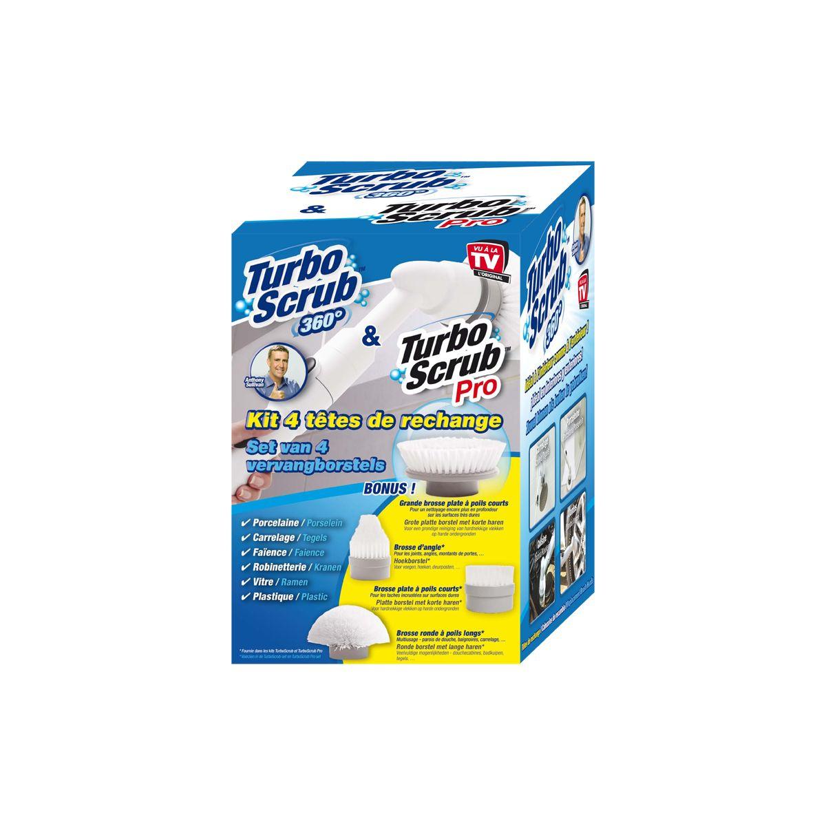 Brosse best of tv 4 recharges turbo scrub clean10 (photo) Brosse best of tv 4 recharges turbo scrub clean10 (photo)