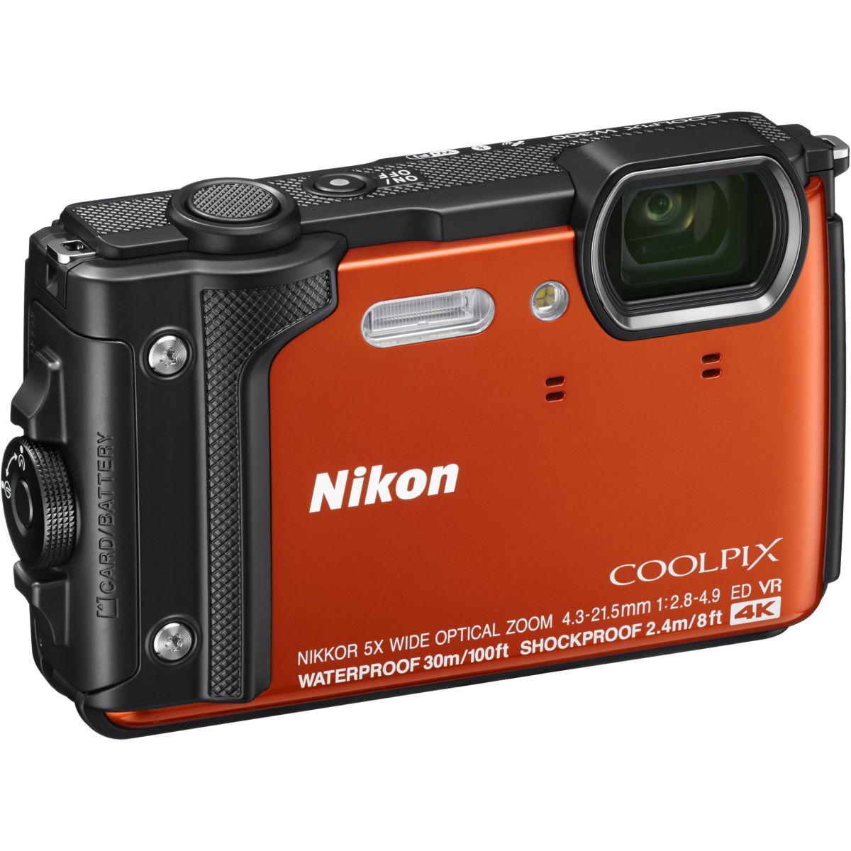 Appareil photo compact nikon coolpix w300 orange (photo) Appareil photo compact nikon coolpix w300 orange (photo)