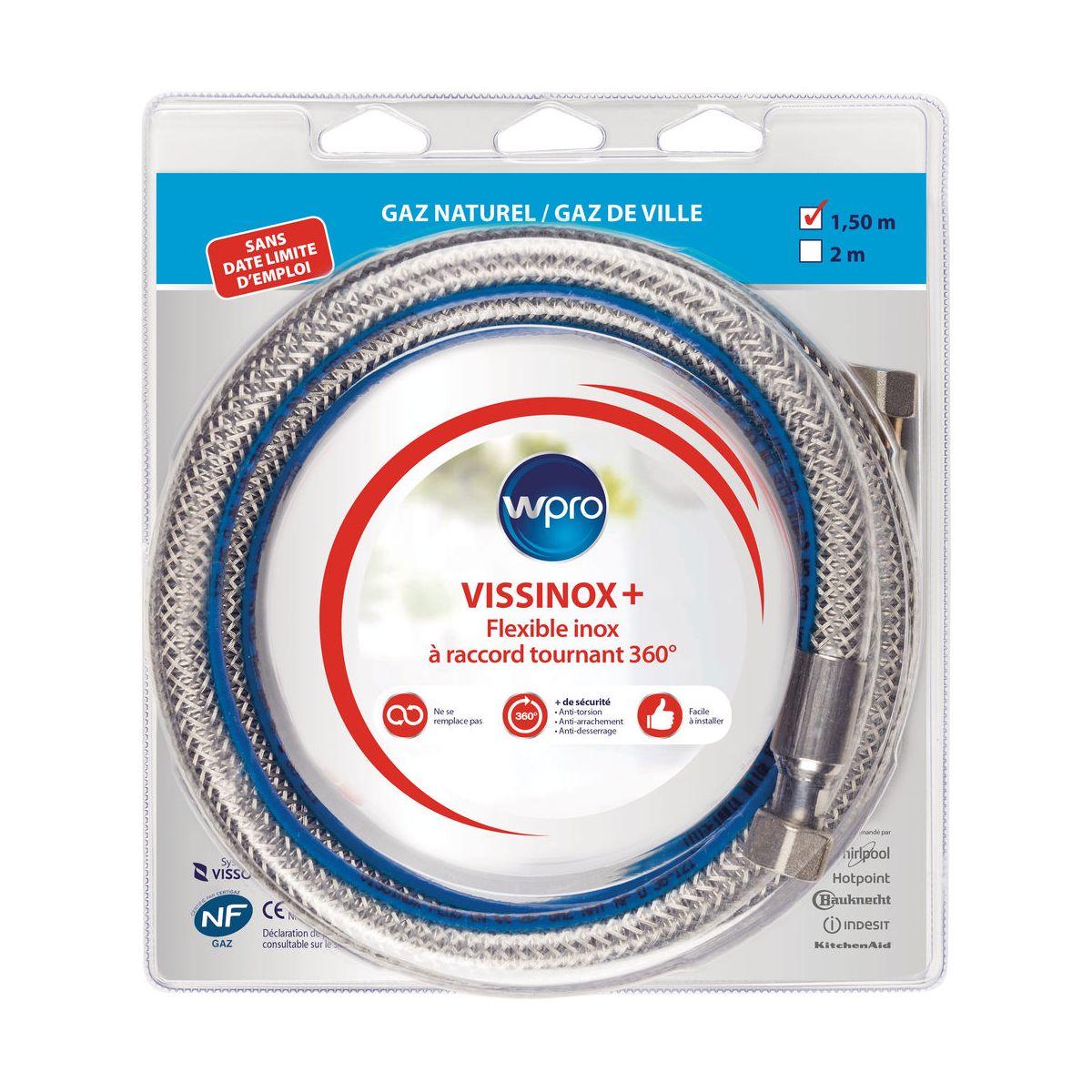 Tuyaux gaz wpro naturel raccord rotatif inox illimit� - livraison offerte : code premium (photo) Tuyaux gaz wpro naturel raccord rotatif inox illimit� - livraison offerte : code premium (photo)