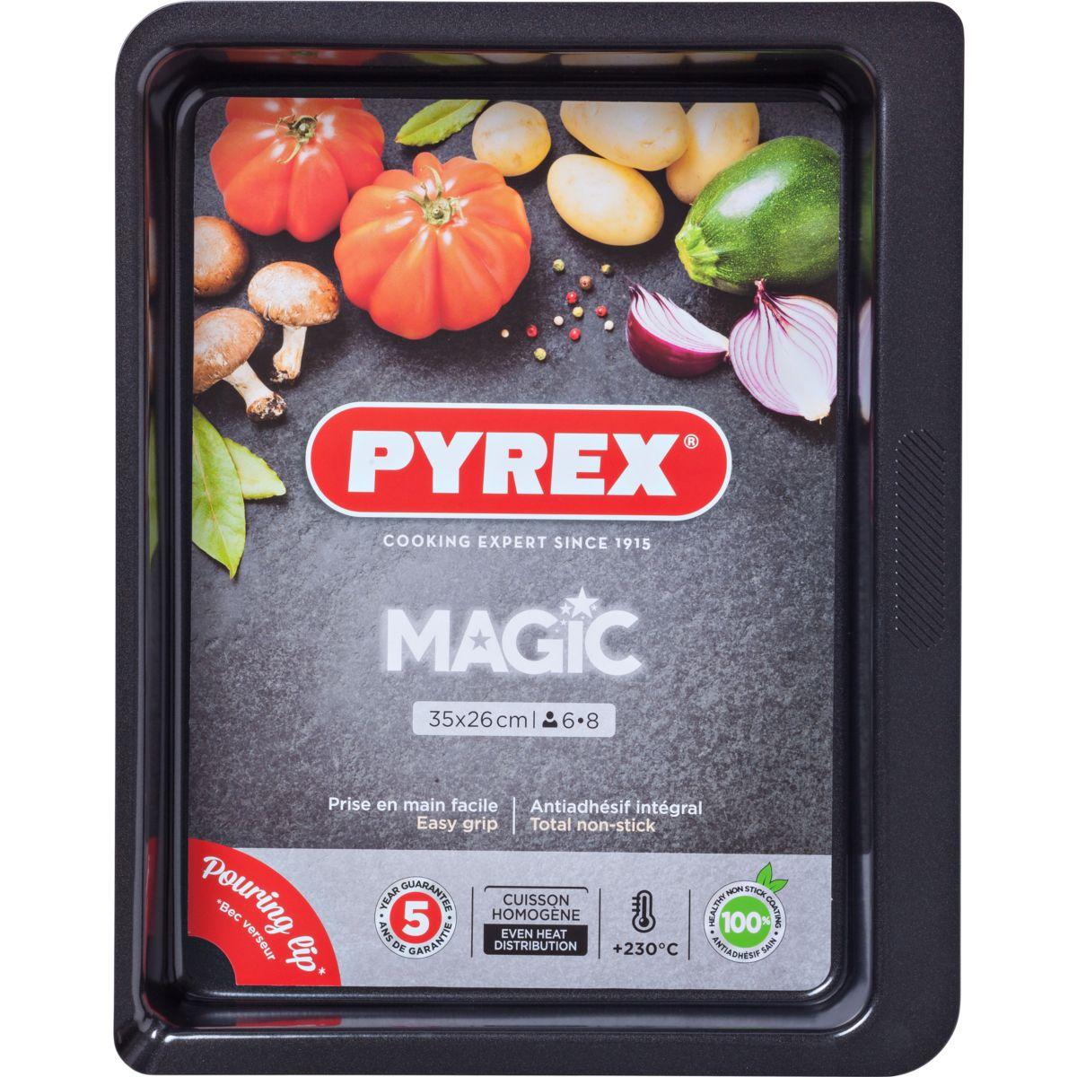 Plaque de cuisson pyrex rect m�tal 35x26 cm magic (photo) Plaque de cuisson pyrex rect m�tal 35x26 cm magic (photo)