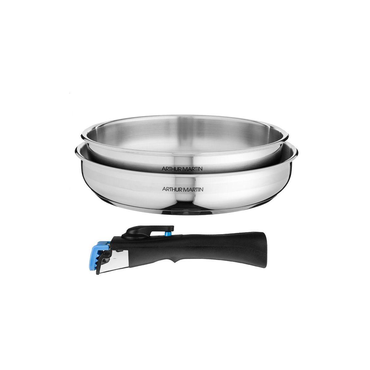 Batterie de cuisine arthur martin 2 po�les 22/26cm + poign�e - 5541 - 2% de remise imm�diate avec le code : fete2 (photo) Batterie de cuisine arthur martin 2 po�les 22/26cm + poign�e - 5541 - 2% de remise imm�diate avec le code : fete2 (photo)