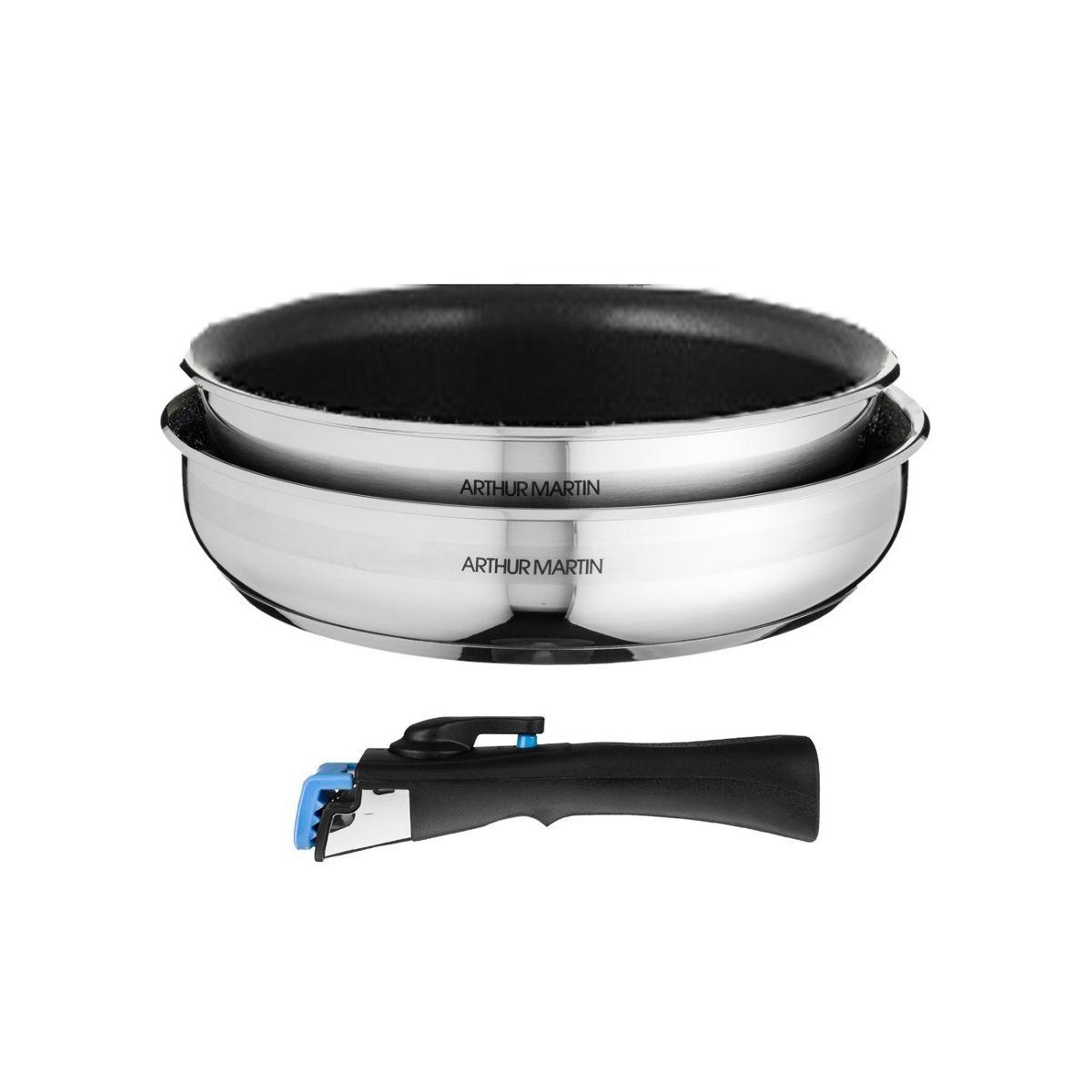 Batterie de cuisine arthur martin 2 po�les 22/26cm + poign�e - 5544 - 2% de remise imm�diate avec le code : fete2 (photo) Batterie de cuisine arthur martin 2 po�les 22/26cm + poign�e - 5544 - 2% de remise imm�diate avec le code : fete2 (photo)