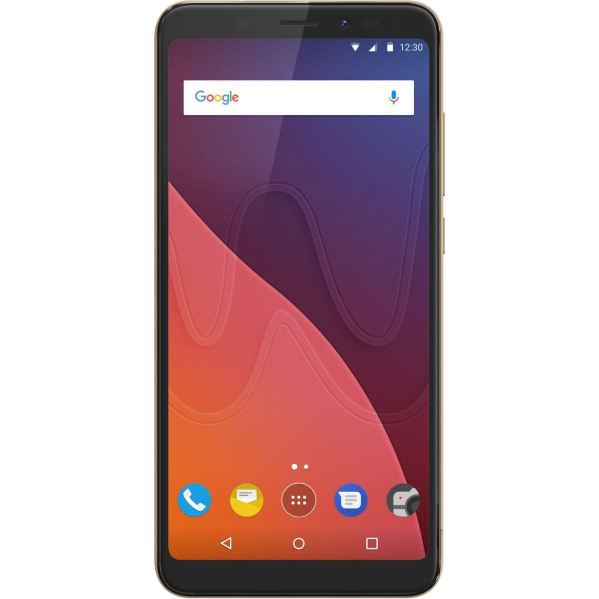 Smartphone wiko view 16 go gold - livraison offerte avec le code nouveaute