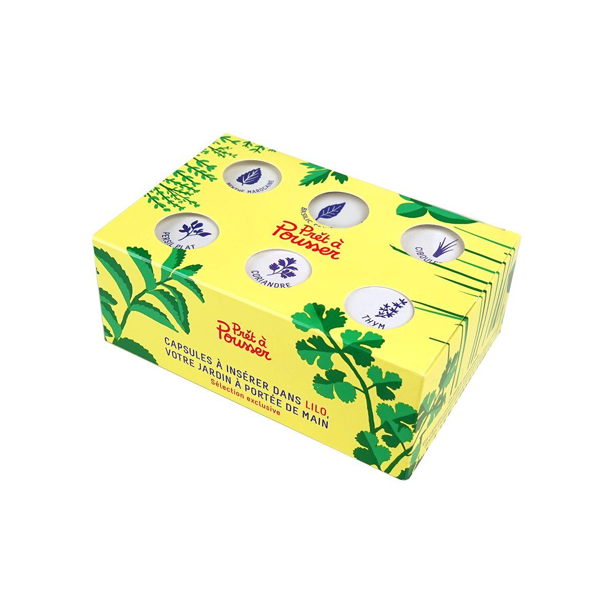 Recharge pret a pousser basilic-menthe-persil-corian.-cibou-thym - livraison offerte : code liv (photo) Recharge pret a pousser basilic-menthe-persil-corian.-cibou-thym - livraison offerte : code liv (photo)