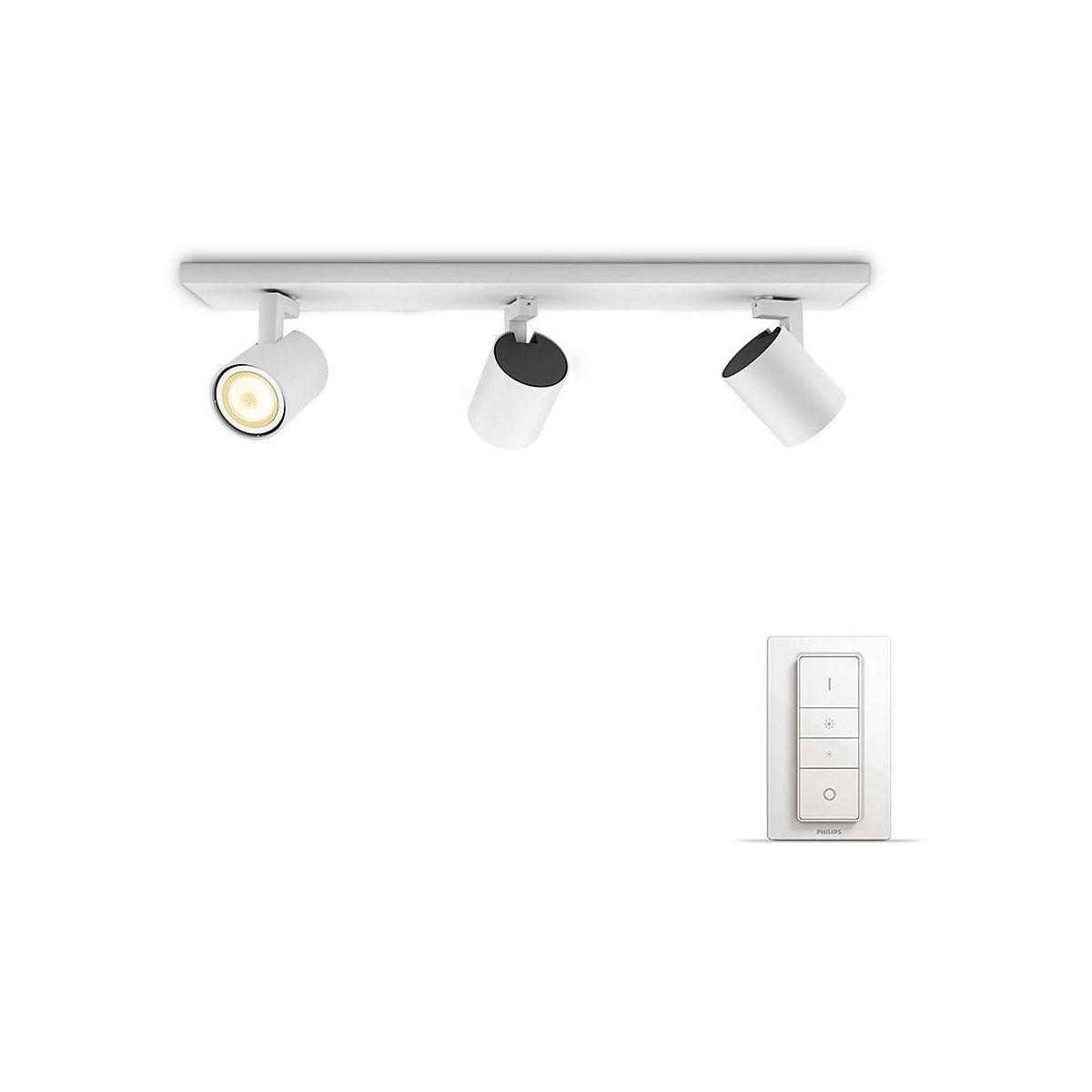 Plafonnier philips runner hue 3x spot blanc + t�l�commande - 7% de remise imm�diate avec le code : school7 (photo) Plafonnier philips runner hue 3x spot blanc + t�l�commande - 7% de remise imm�diate avec le code : school7 (photo)