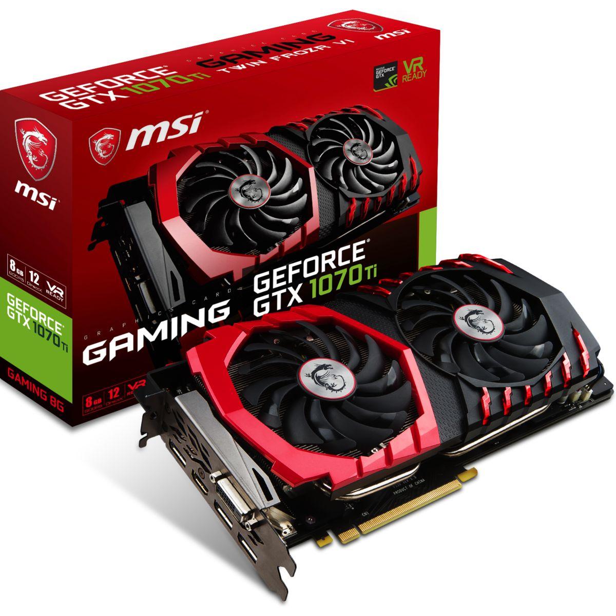 Carte graphique nvidia msi geforce gtx 1070 ti gaming 8g - 2% de remise imm�diate avec le code : automne2 (photo) Carte graphique nvidia msi geforce gtx 1070 ti gaming 8g - 2% de remise imm�diate avec le code : automne2 (photo)